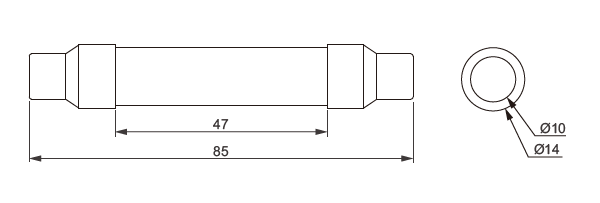14x85mm-1500VDC-gPV-Fuse-link-size