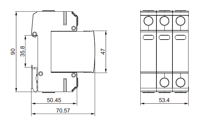 CAU5-T1+T2-40PV-DC-SPD-Taille