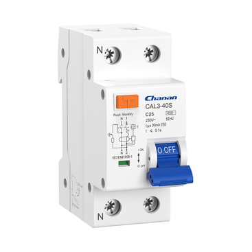 Disjoncteur à courant résiduel CAL3-40S 4,5 kA RCBO avec protection contre les surintensités 