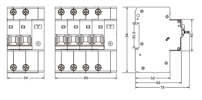 CAL5-63S-RCBO-Taille